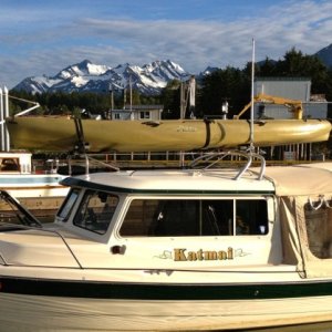 Our slip in the Haines Harbor.