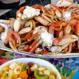 Dungeness Crab feast for only $8 per crab in Haines!