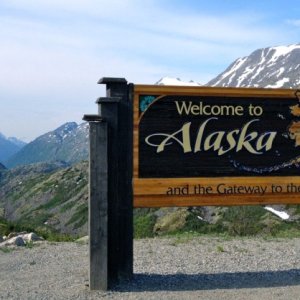 Mary has entered Alaska by cruise ship and by Cape Cruiser, but never by car until today