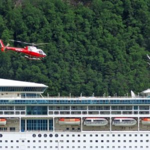 Lots of helicopter activity in Skagway