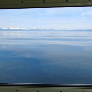Glassy calm seas.  Hope Lynn Canal looks like this!