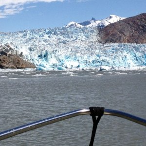 South Sawyer Glacier in Tracey Arm.  We heard the thundering and saw the calving of this glacier.  Amazing.