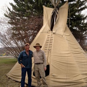 Jay and Casey.  Wish I had a teepee in MY backyard!