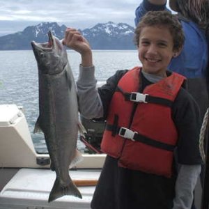 D's first fish