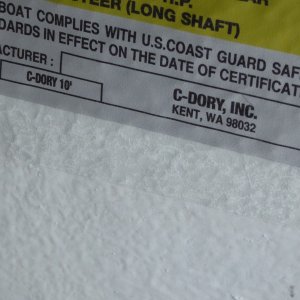 1995 C-Dory 10 foot Row Boat