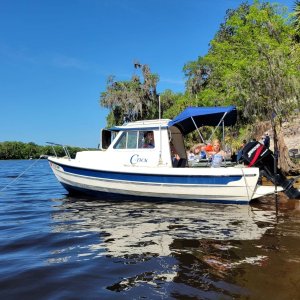 Anchored at Redneck Beach Debary Fl