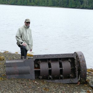 old 3 cyl engine block Hunters Bay