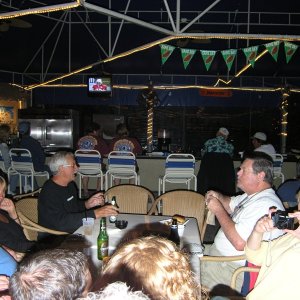 Superbowl party at the Sugarloaf Key KOA Pub.