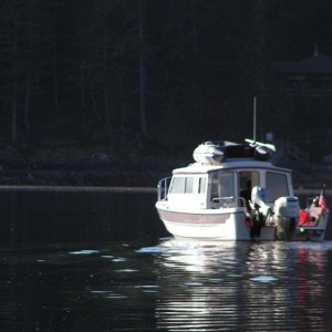 (Pat Anderson) Susan E Leaving Gorge Harbour 9-10-05