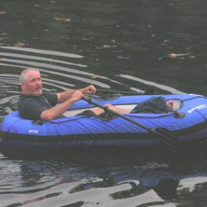 (Pat Anderson) Brock (Bambina) Rowing at Prideaux Haven 9-13-05