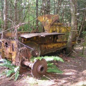 (Pat Anderson) Old Logging Equipment Above Grace Harbour 9-16-05