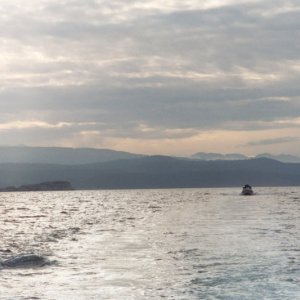Bambina crossing the Straits of Georgia