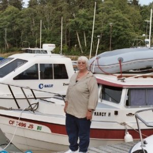 Nancy H with the Nancy H and C-Salt, Cornet Bay.jpg