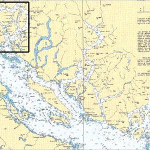 Chart, Vancouver to Desolation Sound