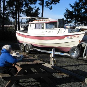 'Boaterhoming' at Crofton, BC, Canada
