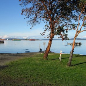 A pleasant view from the RV park, Crofton.