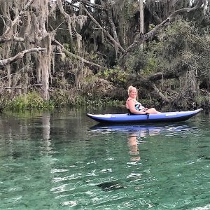 Midnight Flyers Rosanne Kayaking in Silver Glen Springs