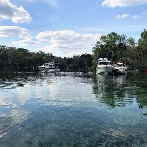 Anchored in Silver Glen Springs.