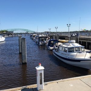 Docked at the Jacksonville Metropolitan Park Marina - Free marina!