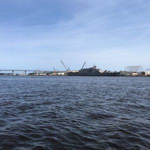 Some Military ship near Jacksonville on the St. John's River