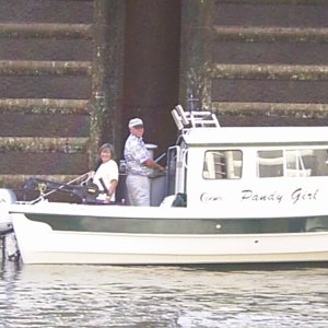 Pandy Girl Jim & Sandy locking through