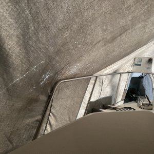Boat cover, another inside bow view