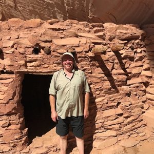 Colby at Defiance House in Forgotten Canyon