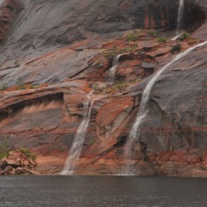Waterfalls were everywhere