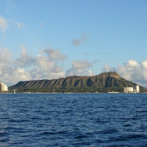 Beautiful late afternoon shot of Diamond Head