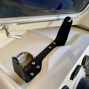 MFD bracket, slid into slot and installed