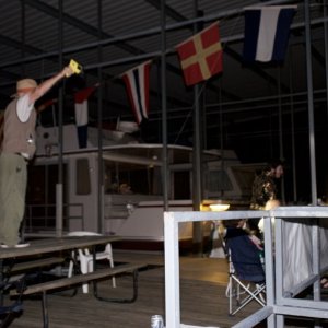 Tex-Light:  Union rules--must have a spot light operator!