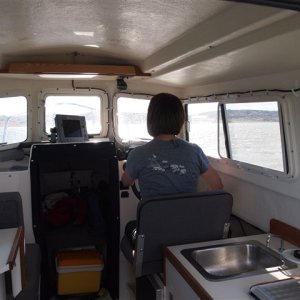 Dorothy at the helm.