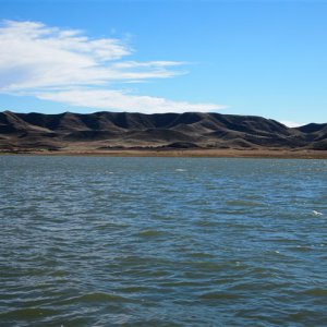 Media 'More scenic at this end of Lake Diefenbaker.' in album 'The bridge at Sask Landing.'