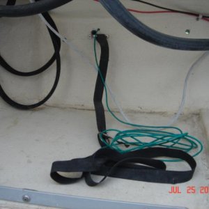 starboard inside - close call with tank tie down