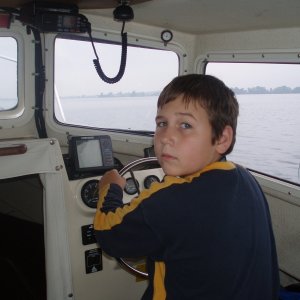 Ben at the helm