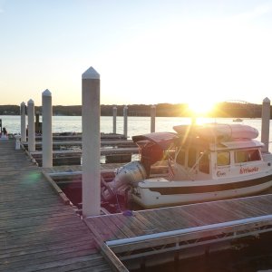 yoga night at the Harve de Grace municipal dock - pretty wholesome!