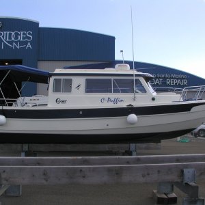 On the rack at Twin Bridges waiting to be cleaned and put away.
