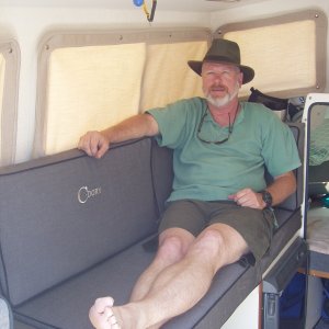 Ahh yes, traveling in comfort. Hand me another brew, will ya.