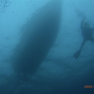 (Fishtales) John coming down the anchor line