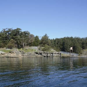 Dock 1 in Fossil Bay. With six 40+ footers, dock was full.