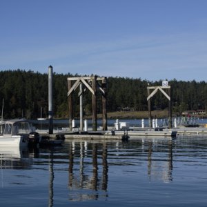 Still lots of dock space at Friday Harbor this time of year.