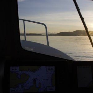 Monday morning sunrise cruise home