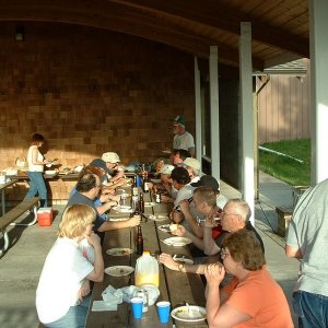 (B~C) fisherfolk feeding frenzy
