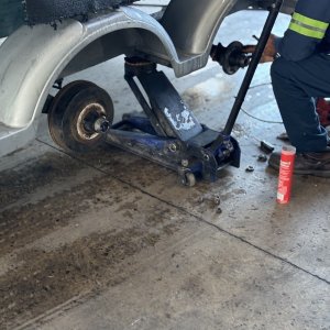 Bearing service and new tires.