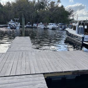 looking past grants boat and into the fray of C-Dory's