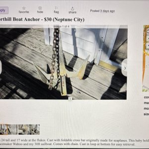 Northill Seaplane Anchor, $30 2