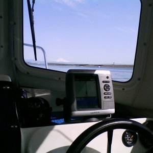 Media 'The helm with Garmin, etc' in album 'Full camper top'