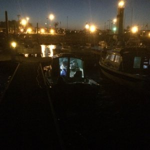 Media 'Clinton Marina at night' in album '1st time out-Mississippi River Ferryville - 2016'