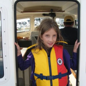 Media 'Annie in the boat for the first time' in album 'Last look first time we saw her'