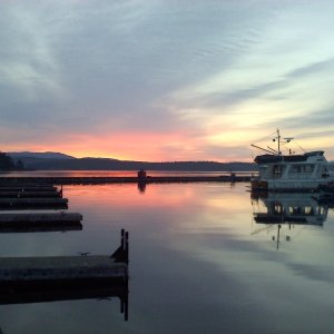 0500 heading out to drop shrimp pots